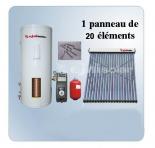 Kit solaire 150 litres + 1 Panneau 30 Tubes sous-vide + Station