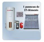 Kit solaire 250 Litres + 1 Panneau 25 Tubes + Station